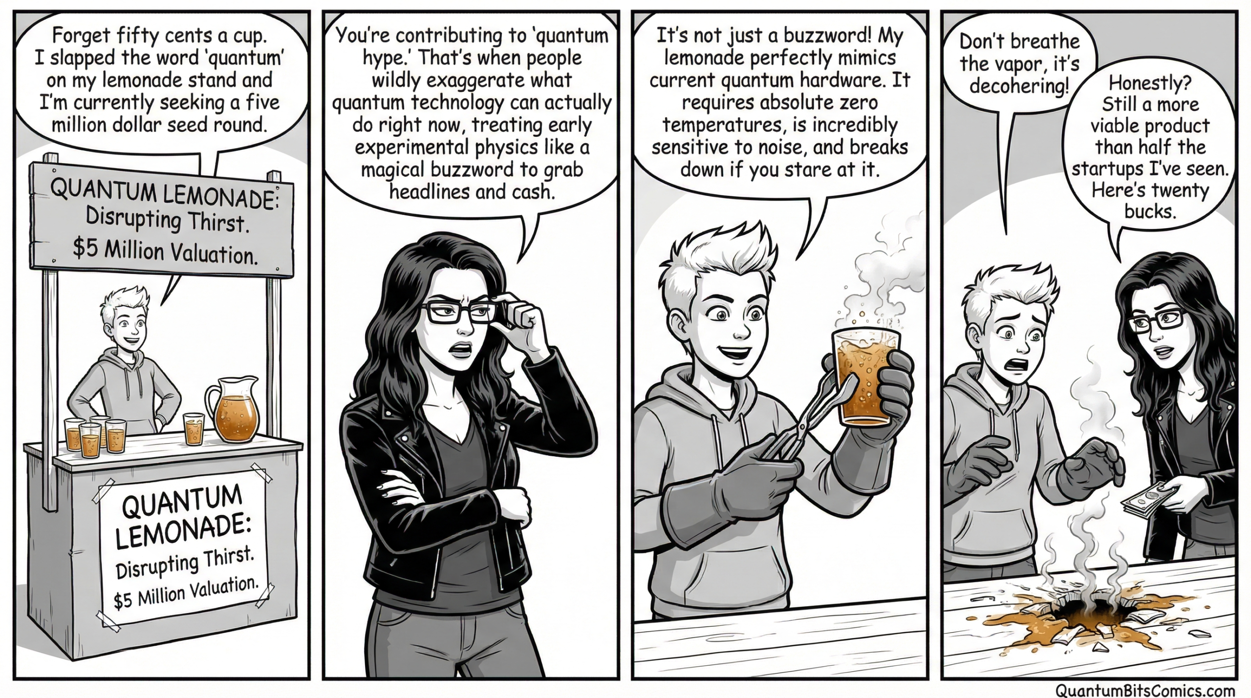 Quantum Hype — Quantum Bits Comic Strip