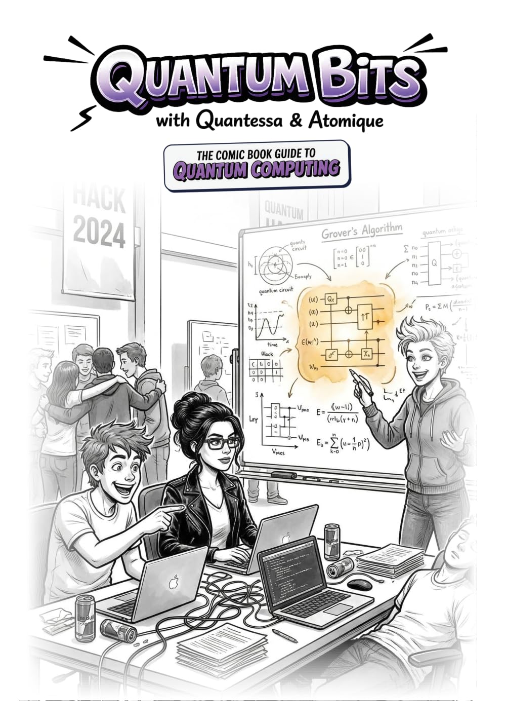 Cover of Quantum Bits: The Comic Book Guide to Quantum Computing — Full Edition