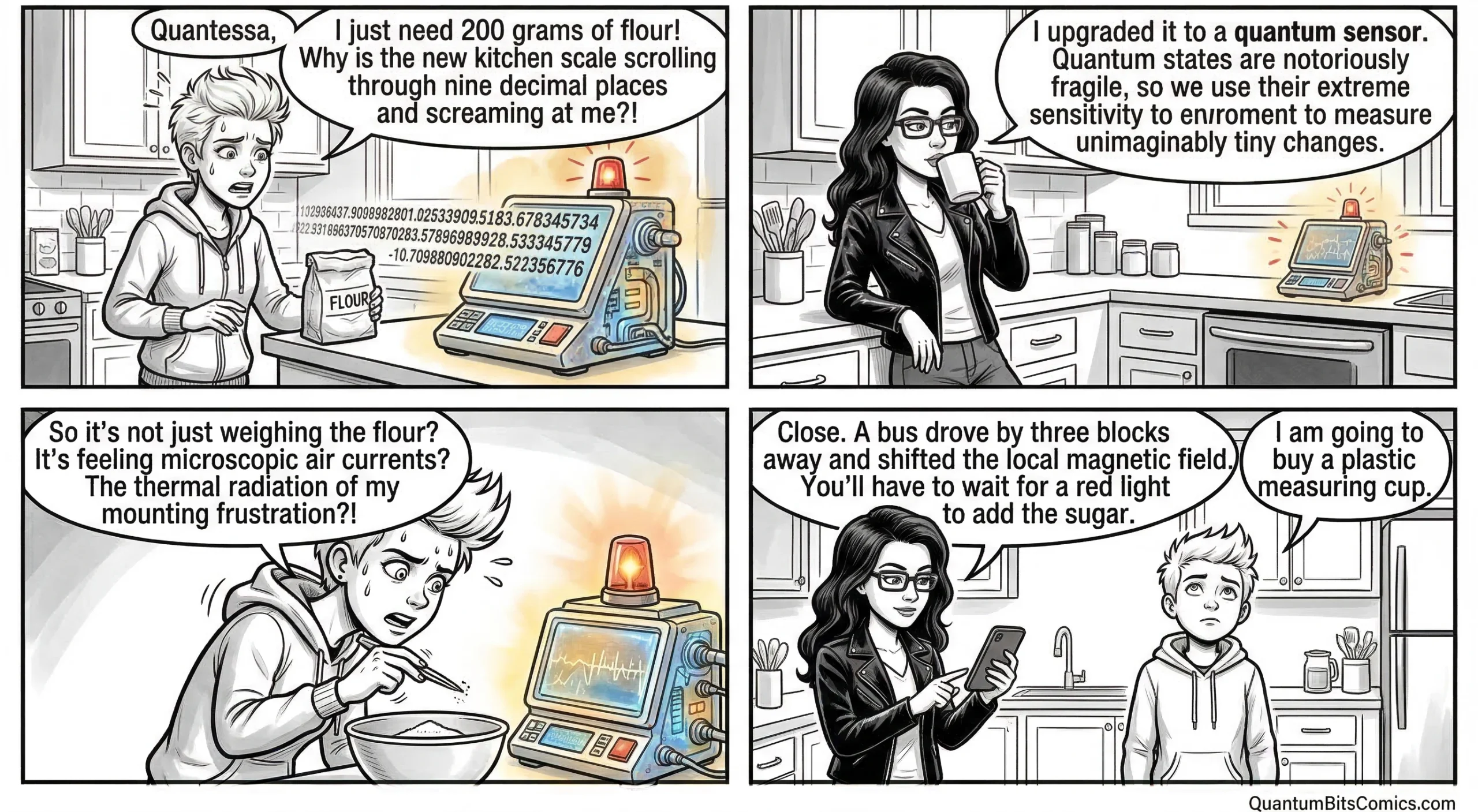 A quantum comic strip about quantum sensing